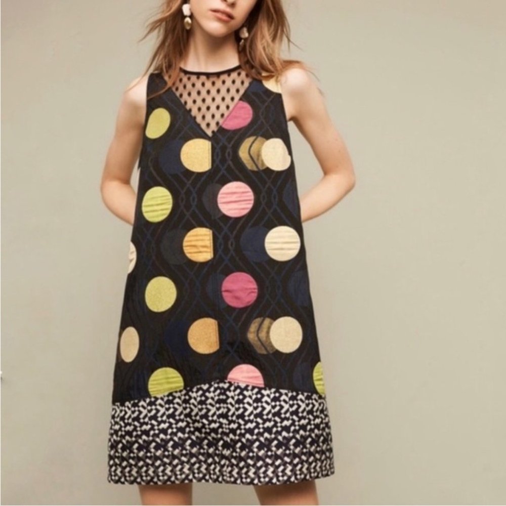 Maeve Anthropologie Sleeveless Polka Dot Dress Size Small NWT - Picture 10 of 10